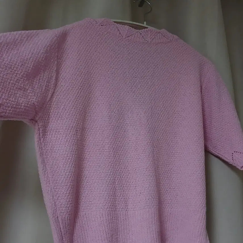 [BUNJANG] Pink Knit Cardigan / 핑크색 니트 가디건