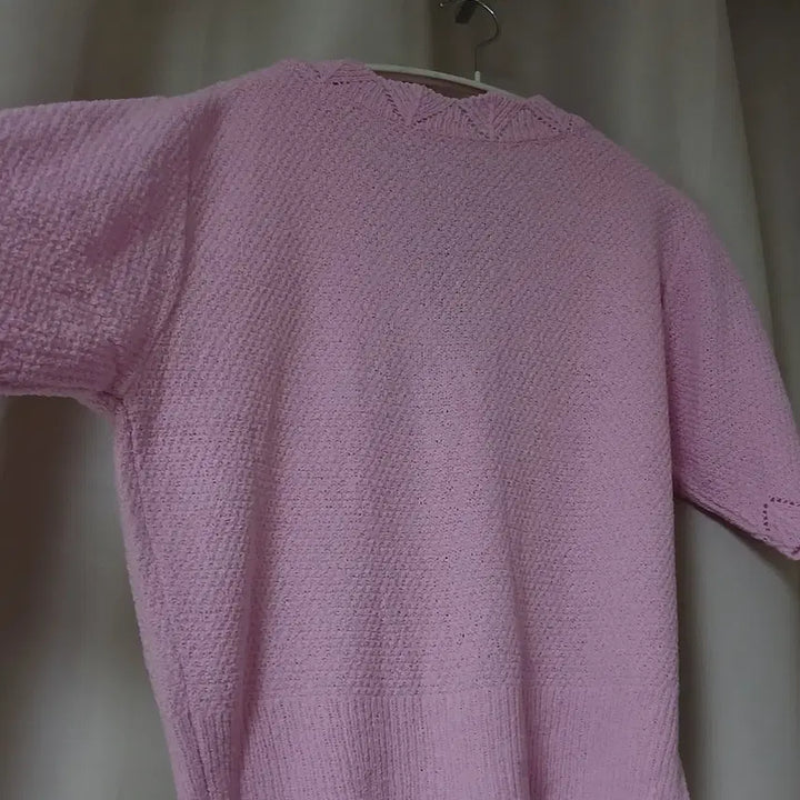 [BUNJANG] Pink Knit Cardigan / 핑크색 니트 가디건