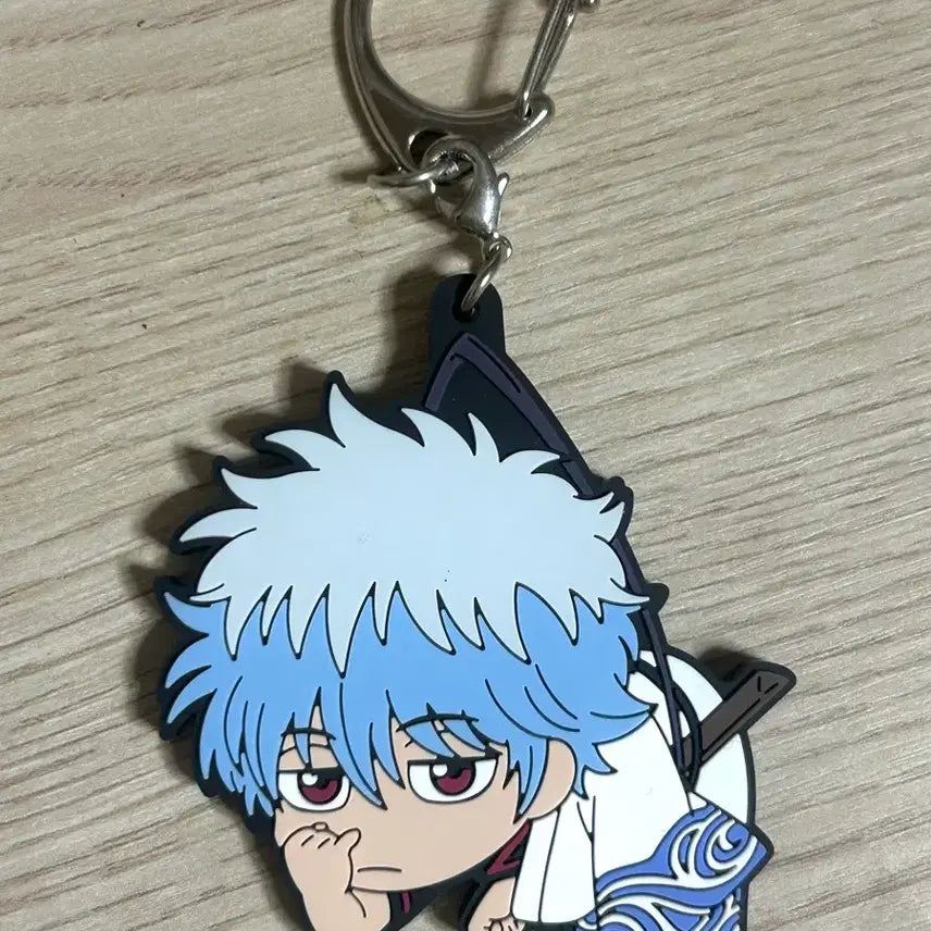 [BUNJANG] Gintama Gintoki Hijikata JF2025 Tsumamare Rubber Strap Keychain Holder Bundle Set / 일괄)은혼 긴토키 히지카타 JF2025 츠마마레 러버 스트랩 키링 키홀더