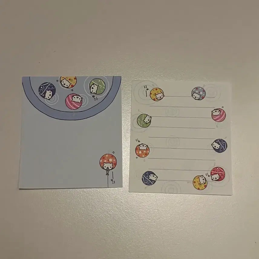 [BUNJANG] NyangNyangNyangko Cut &amp; Paste Memo Pad Set / 고전지류 냥냥냥코 소분 메모지