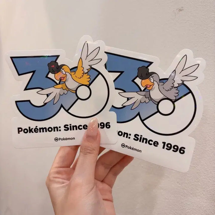 [BUNJANG] 2 Types of Shinobi Squirrel 30th Anniversary Pokemon Stickers / 시비꼬 3종 포켓몬 30주년 스티커