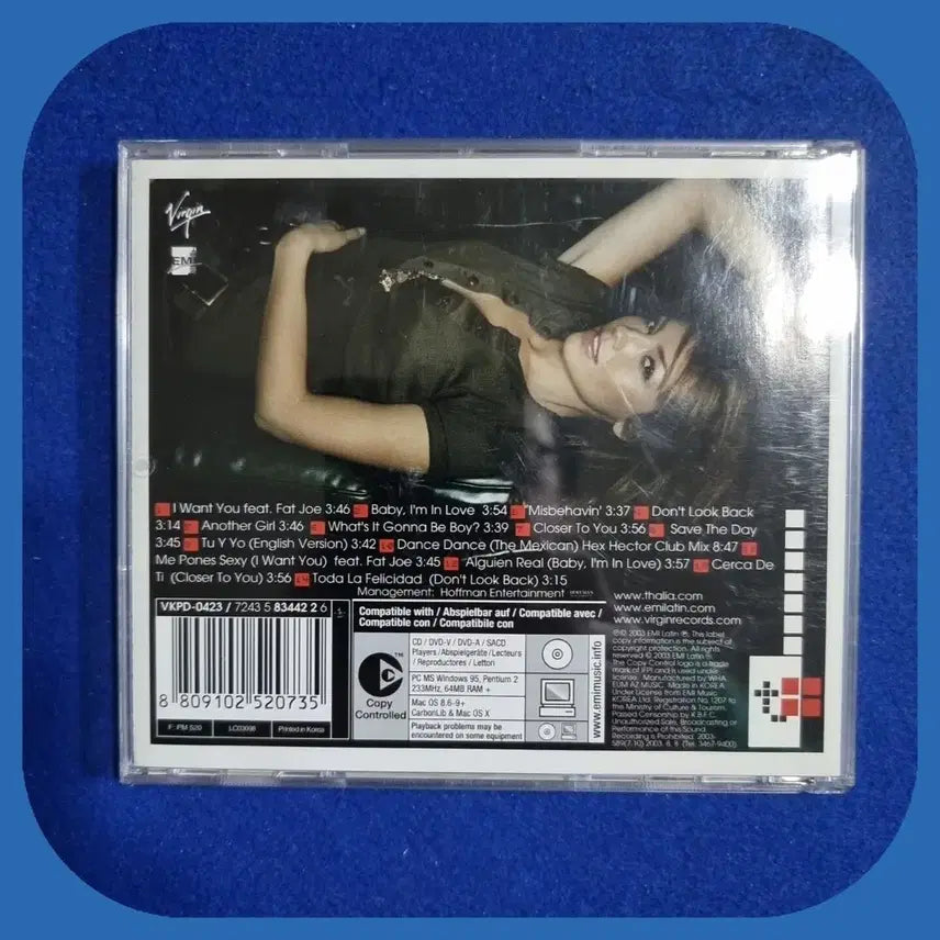 [BUNJANG] Thalia English Album CD / 탈리아 Thalia 앨범 CD 미사용