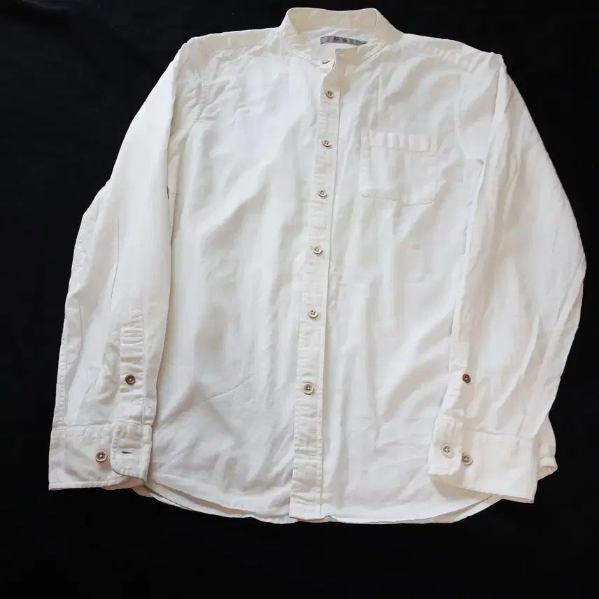[BUNJANG] Series High Neck Solid Shirt / 예쁜 시리즈(series;) 하이넥 솔리드 셔츠