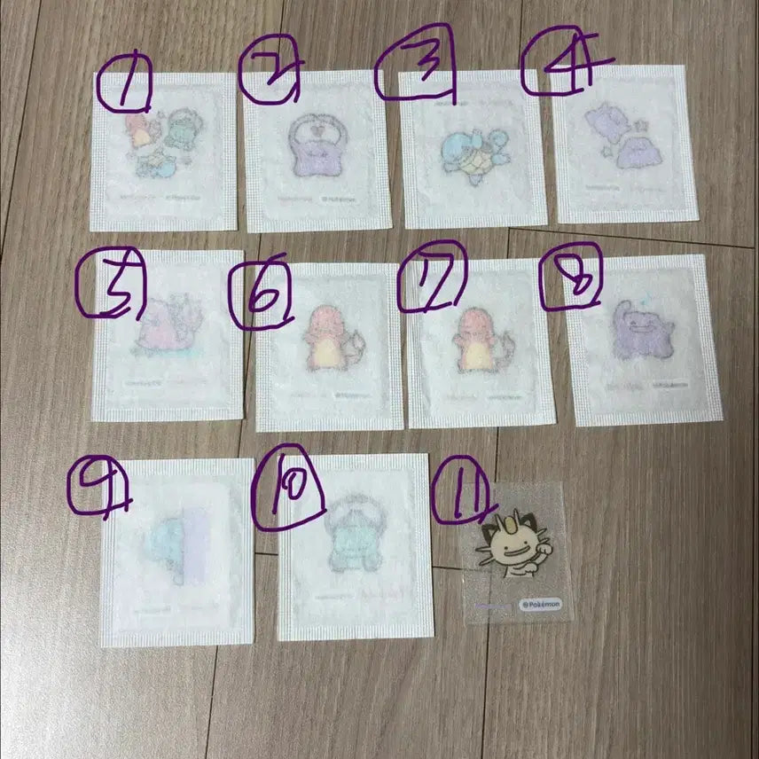 [BUNJANG] Colorgram Pokemon Sticker Set / 컬러그램 포켓몬 띠부씰 스티커