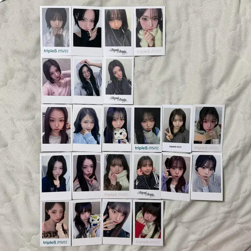 [BUNJANG] TripleS Nakyung Yubin Kaede Dahyun Kotone Yeonji Miyoungs Fansign POB Photocard / 트리플에스 나경 유빈 카에데 다현 코토네 연지 미소녀즈 팬싸 특전 폴라