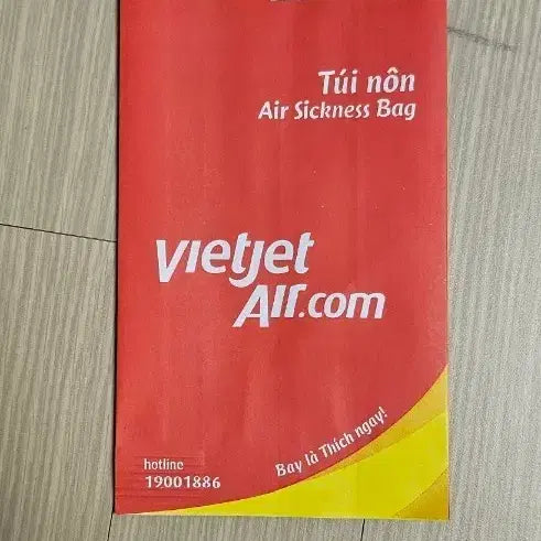 [BUNJANG] Vietjet Air Airplane Toy Bag / Vietjet Air 비행기 토봉투