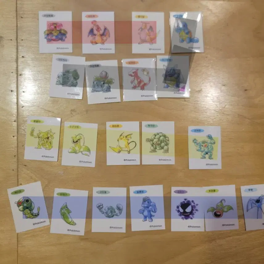 [BUNJANG] Pokemon Stickers / 포켓몬 띠부씰  판매
