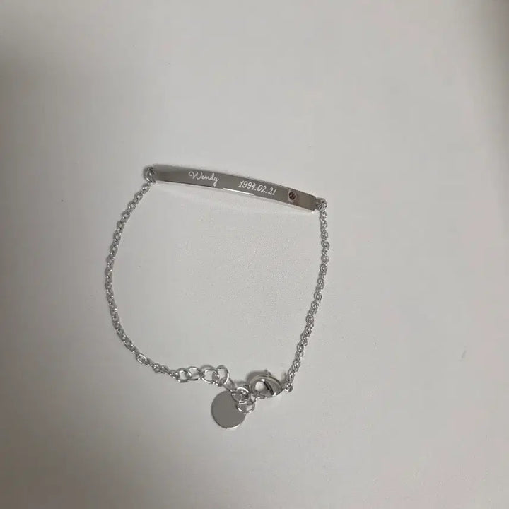 [BUNJANG] Red Velvet Wendy Silver Rhodium Birthday Bracelet / [새상품]레드벨벳 웬디 생일팔찌 실버(로듐)