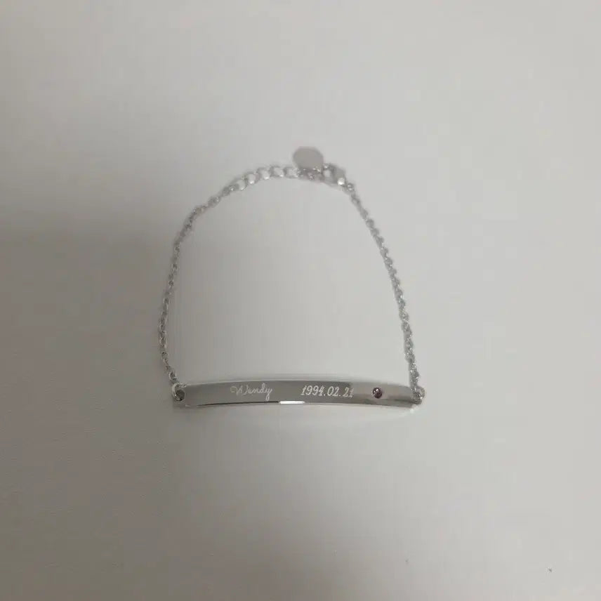[BUNJANG] Red Velvet Wendy 2019 Birthday Bracelet Silver (Rhodium Plated) / [새상품]레드벨벳 웬디 생일팔찌 실버(로듐)