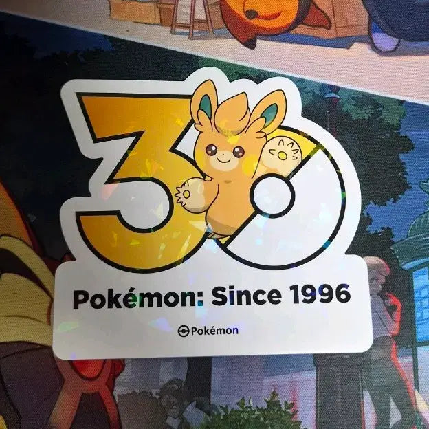[BUNJANG] Pokemon 30th Anniversary Stickers / 포켓몬 30주년 스티커 빠모트 판매합니다.