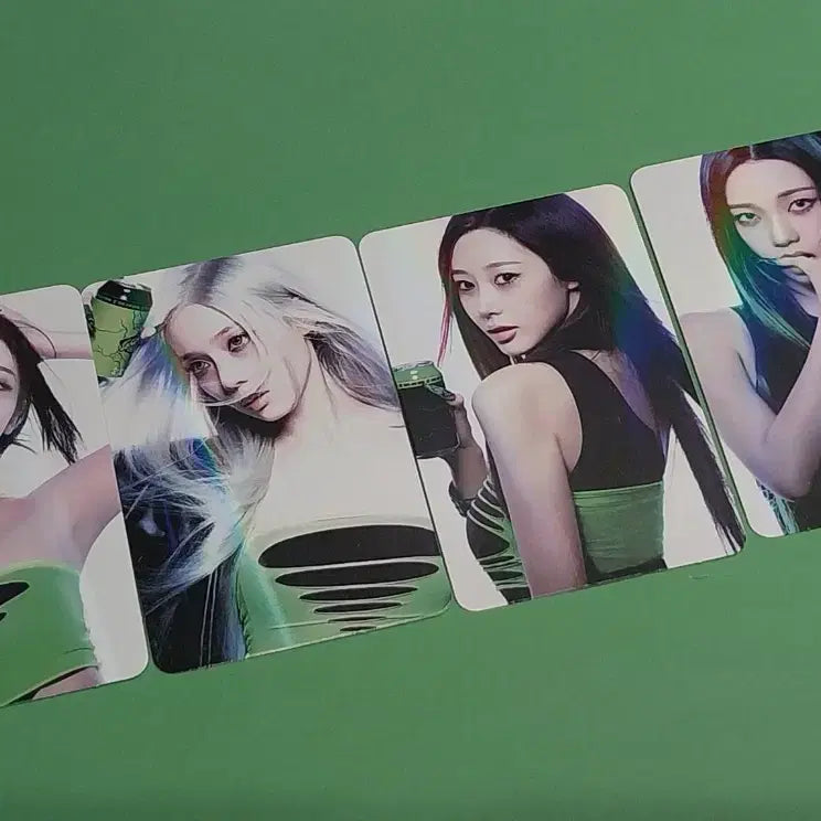 [BUNJANG] Aespa Lemonade Hottracks Photocard Bundle Set / 에스파 레몬에이드 핫트랙스 포토카드 4종 일괄 판매