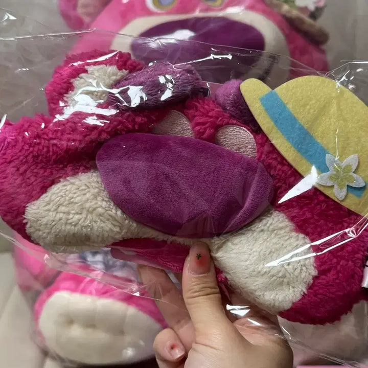 [BUNJANG] Toy Story Lotso Bear Kuji Prize A Large Plush Doll, D Eye Mask, E Name Tag, G Clear File &amp; Pouch Set Bundle / 토이스토리 랏소베어 쿠지 A상 인형, 안대 및 하위 일괄