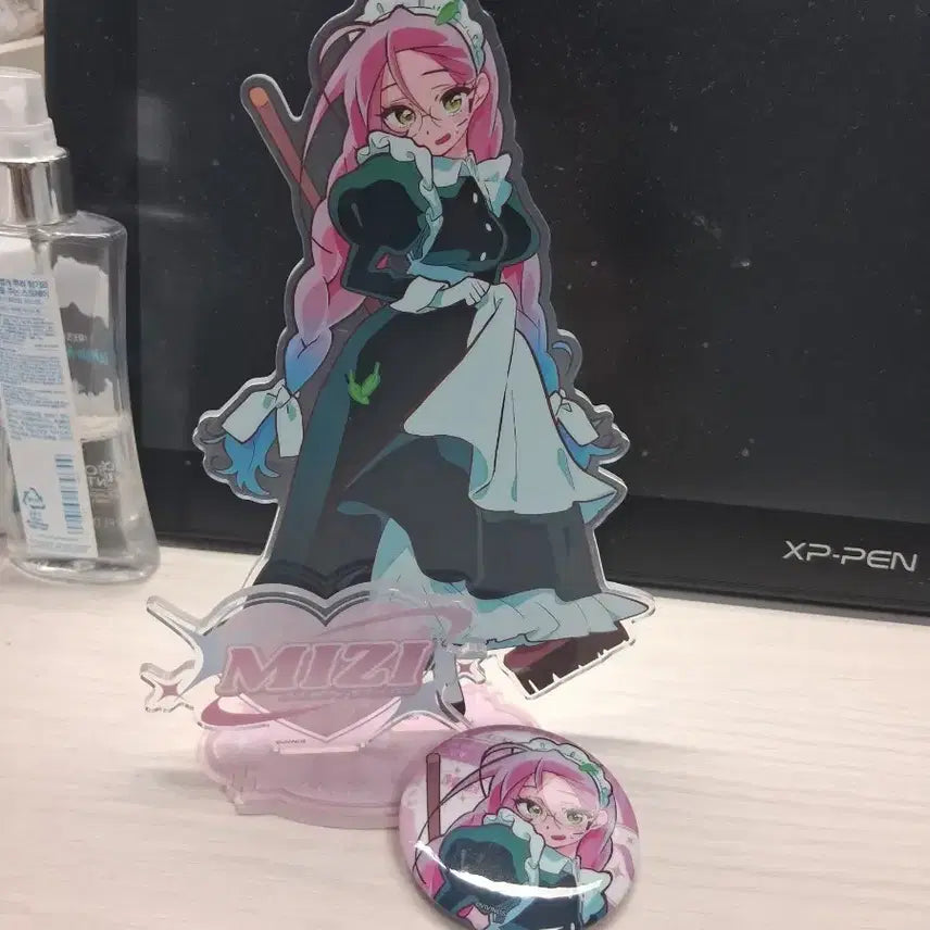 [BUNJANG] A-Stage Miji Bundle Set Acrylic Stand &amp; Can Badge / 일괄) 에이스테 미지 아크릴 스탠드, 캔뱃지