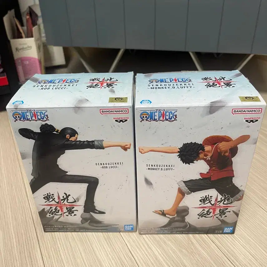 [BUNJANG] One Piece Monkey D. Luffy &amp; Rob Lucci Figure Set / 원피스 피규어 몽키 D 루피 / 로브 루치 세트