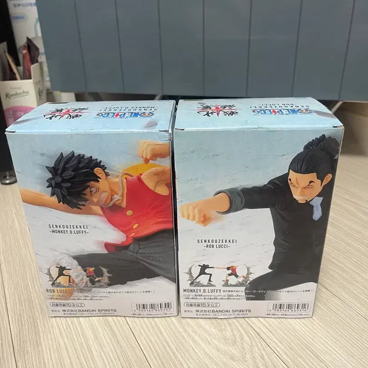 [BUNJANG] One Piece Monkey D. Luffy &amp; Rob Lucci Figure Set / 원피스 피규어 몽키 D 루피 / 로브 루치 세트