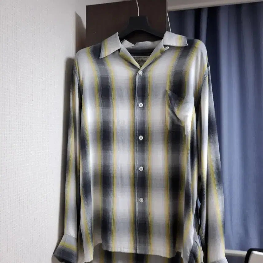 [BUNJANG] Wackomaria Rayon Ombre Shirt 23FW / 와코마리아 레이온 셔츠 23fw 옴브레 m사이즈