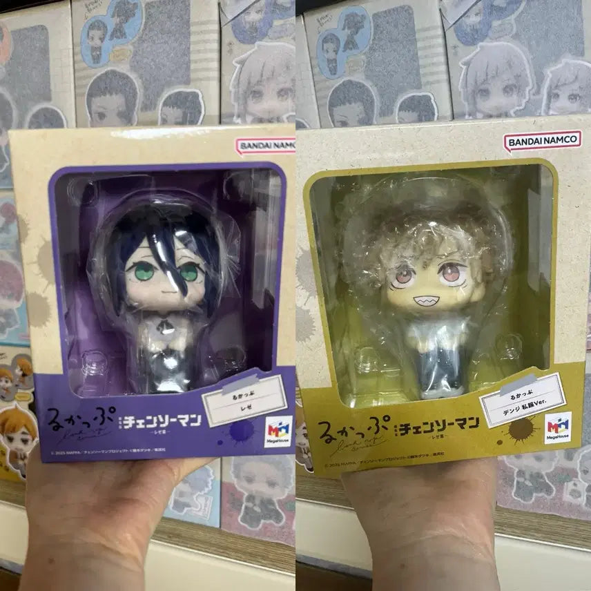 [BUNJANG] Chainsaw Man Denji &amp; Reze Look Up Set (Sealed, with Cushion) / 체인소맨 덴지 레제 룩업(미개봉,방석포함)