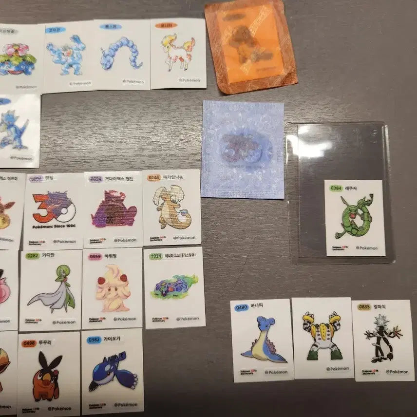 [BUNJANG] Pokemon 30th Anniversary Art Sticker Set / 포켓몬 띠부실 30th,아트