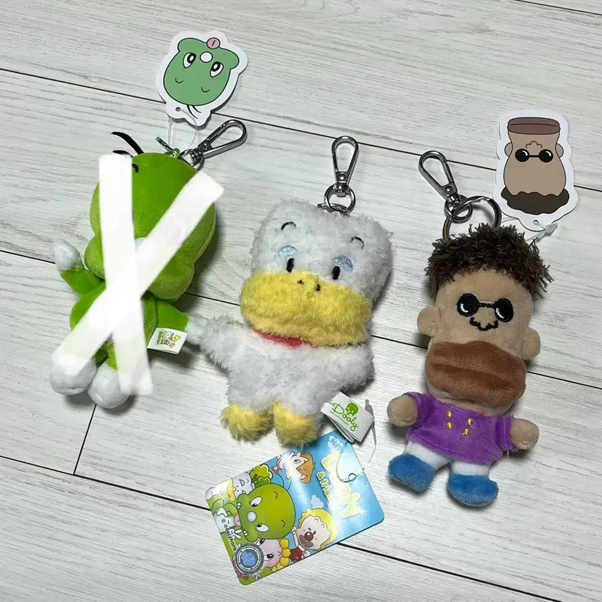 [BUNJANG] Dooly the Little Dinosaur Ddochi / Mikol Doll Keychain / 아기공룡둘리 또치/마이콜 인형 키링 개당 가격