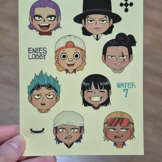 [BUNJANG] One Piece CP9 Water 7 Marine Expo Unofficial Sticker Set / 원피스 cp9 워터세븐 해양박람회 비공굿 스티커
