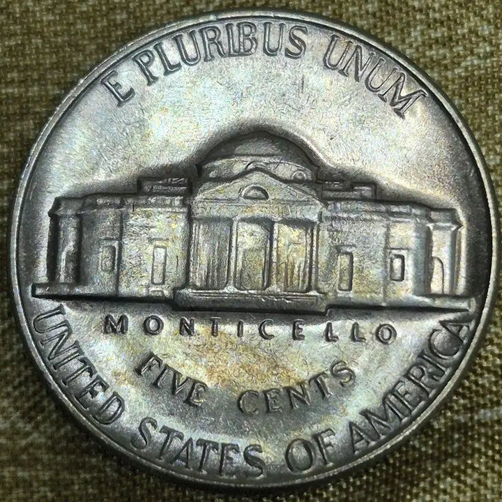 [BUNJANG] 1968-S Jefferson Nickel Coin - Doubling Error, Uncirculated / 1968년 s제퍼슨 니켈 주화. 더블링. 주조에러(완전미사용)