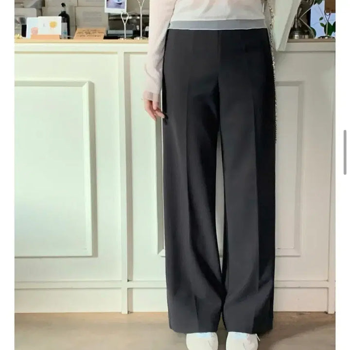 [BUNJANG] Cherrykoko Butter Banding Slacks Charcoal M / 체리코코 [CRKO] 버터 밴딩 슬랙스 차콜 M 출근룩 하객룩