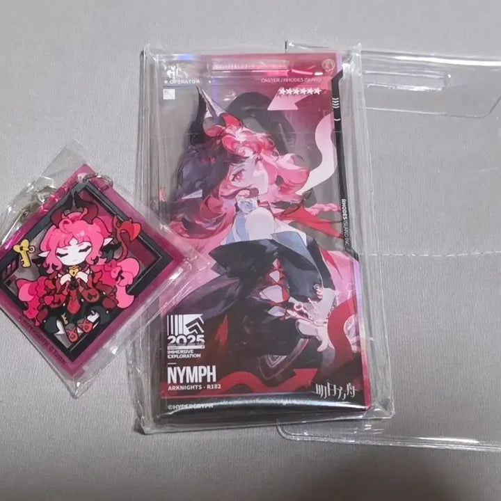 [BUNJANG] Arknights Nymph 6th Anniversary Keychain &amp; Pass Bundle Set / 명일방주 님프 통행증 &amp; 6주년 님프 키링 판매