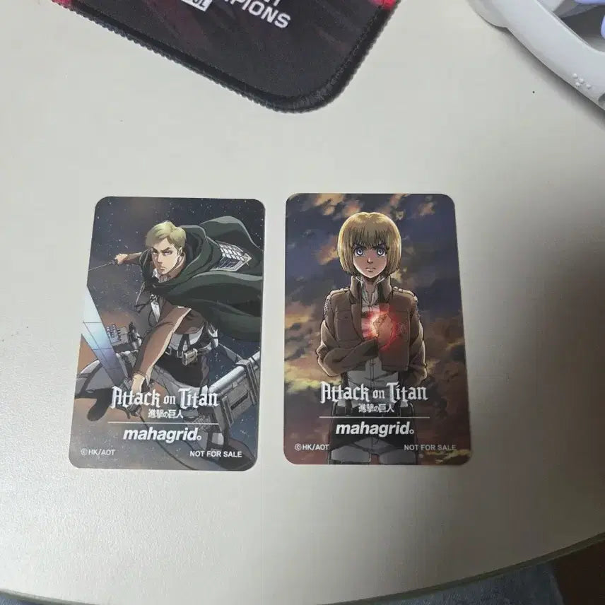 [BUNJANG] Attack on Titan Mahagrid Collaboration Photocard / 일괄)진격거 마하그리드 콜라보 포토카드