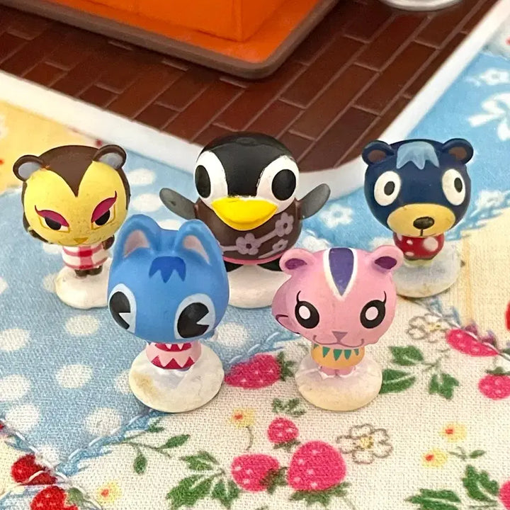 [BUNJANG] Animal Crossing: Make a Forest 2001 Figure 5-Piece Bundle Set / (고전) 동물의숲 2001년도 숲을만들자 피규어 5종 일괄 세트