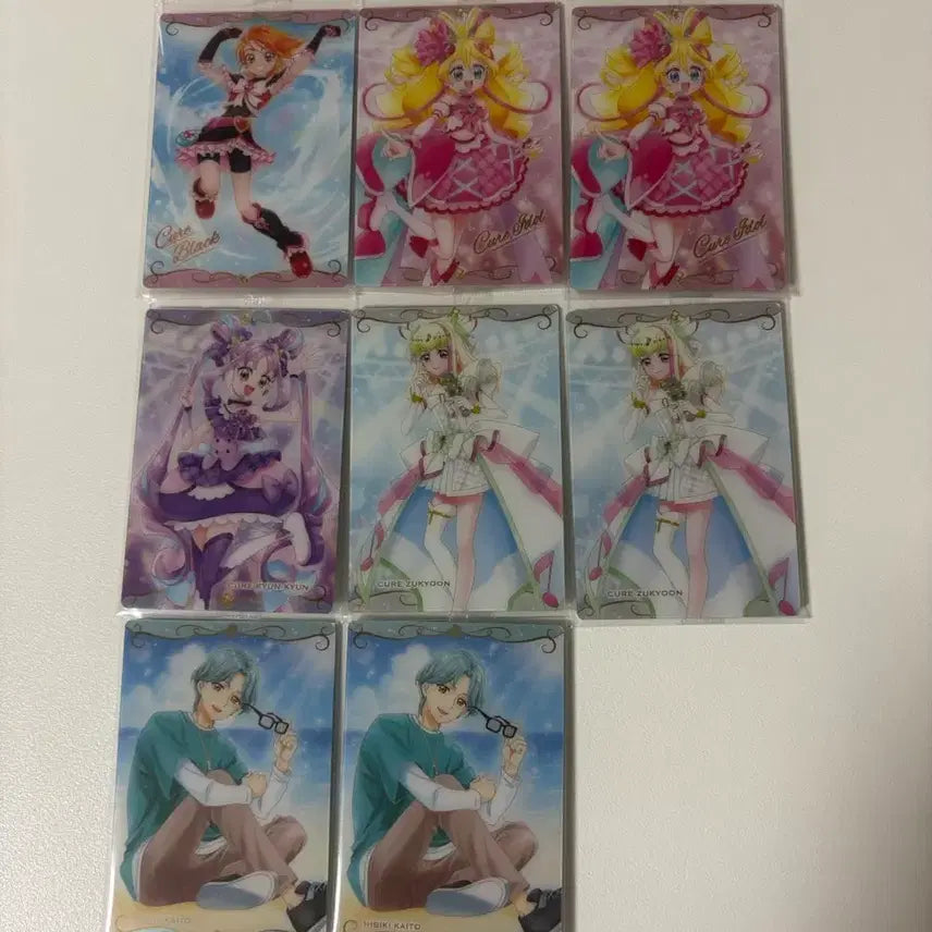[BUNJANG] Precure Wafer Card Set (8 Cards) Bundle / 프리큐어 웨하스 카드 8장 세트 일괄