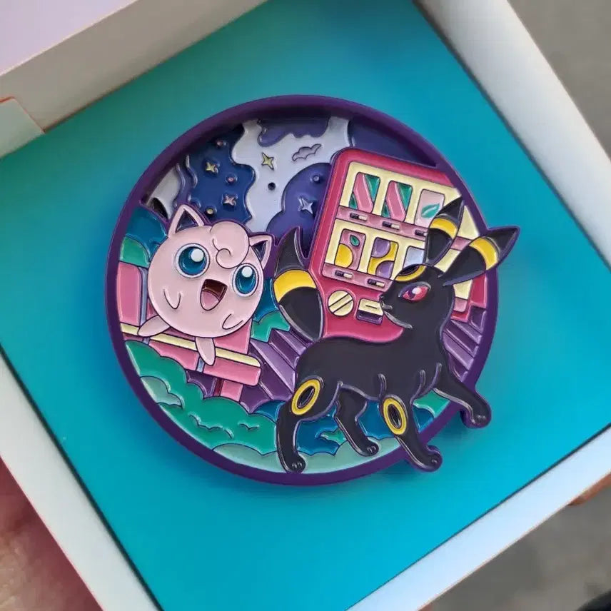 [BUNJANG] Pokemon Midnight Purin/Nymphia Pin Badge / 포켓몬스터 미드나잇 푸린/님피아 핀뱃지
