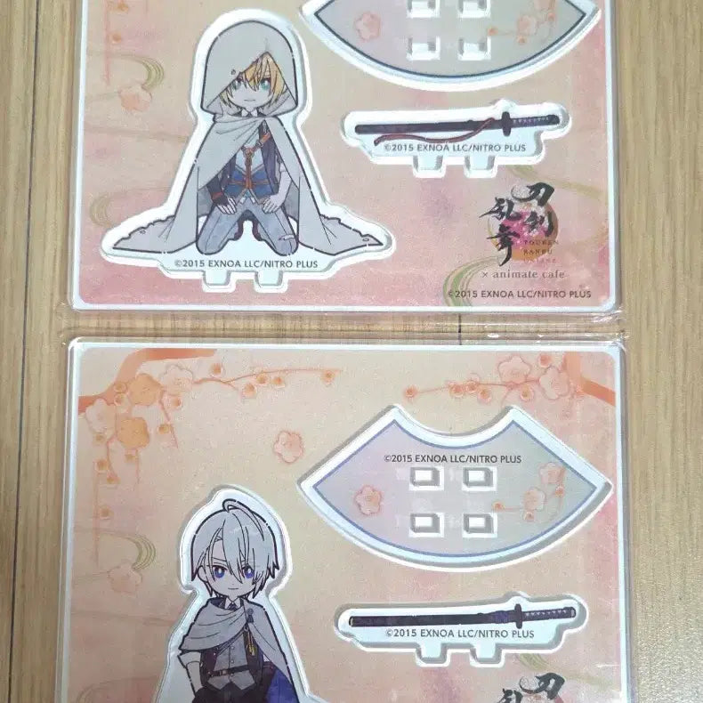 [BUNJANG] Touken Ranbu Yamanbagiri Chougi &amp; Kunhiro Mini "Kekiza" Acrylic Stand Set / 택포) 도검난무 야만바기리 쵸우기 쿠니히로 미니 궤좌 아크릴 스탠드