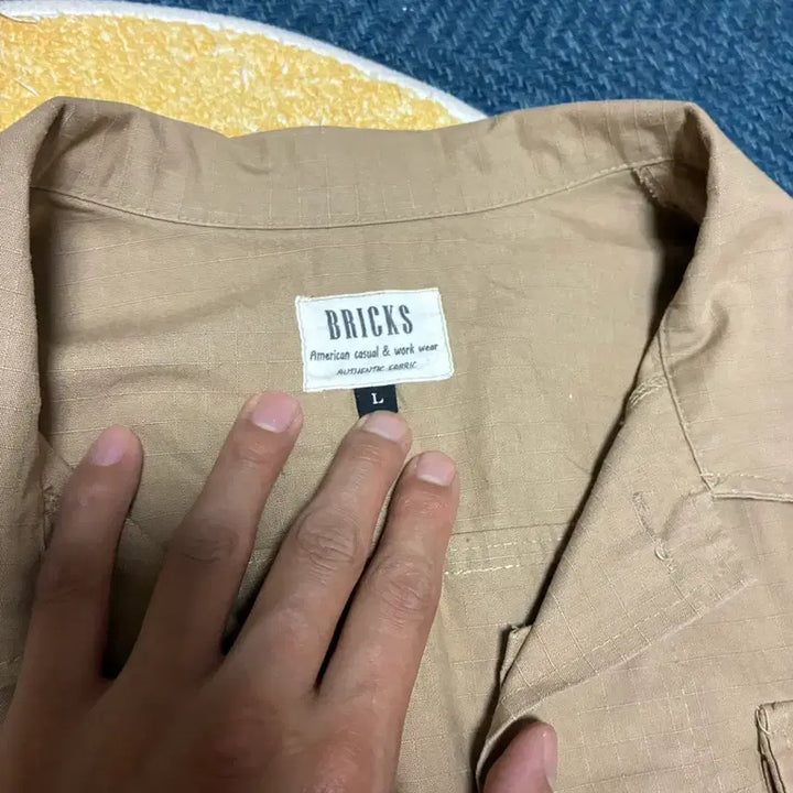 [BUNJANG] Bricks 4 Pocket Work Short Sleeve Shirt (105) / 영국 Bricks 4포켓 워크 반팔 셔츠 (105)