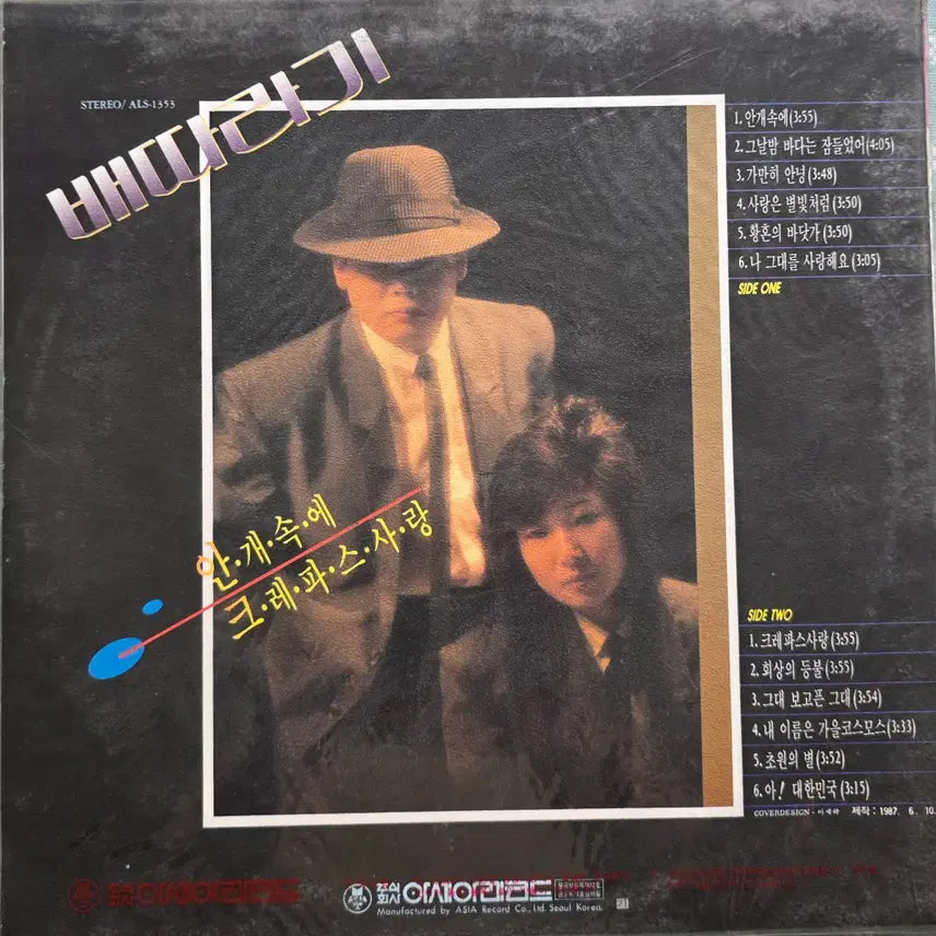 [BUNJANG] 1987 Baettaragi Unused LP / 87년 배따라기 미사용 LP입니다