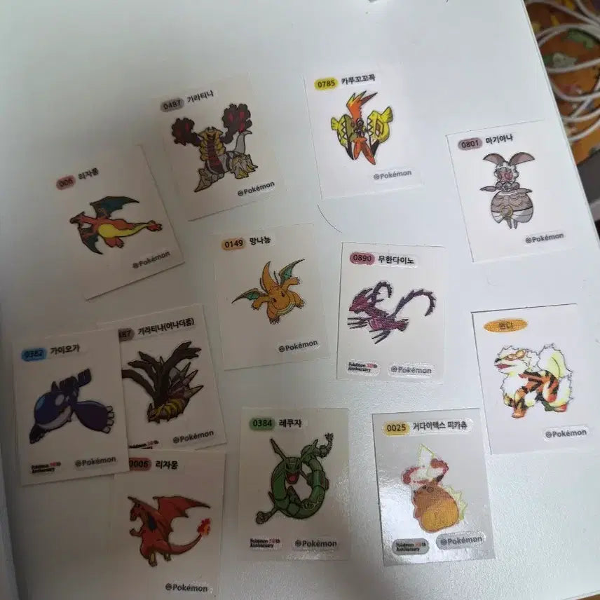 [BUNJANG] Pokemon Card Stickers Bundle Set / 포켓몬 카드 띠부씰 일괄