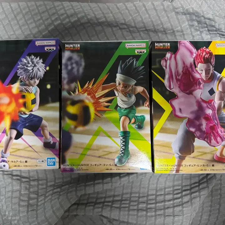 [BUNJANG] Banpresto Hunter x Hunter G.I. Figure Set (3 Types, Sealed) / 반프레스토 헌터x헌터 G.I. 피규어 3종(미개봉)
