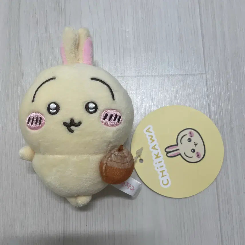 [BUNJANG] Monjakwi Chiikawa Usagi Acorn Stress Ball Plush Keychain / 먼작귀 치이카와 우사기 스트레스볼 도토리 인형 키링