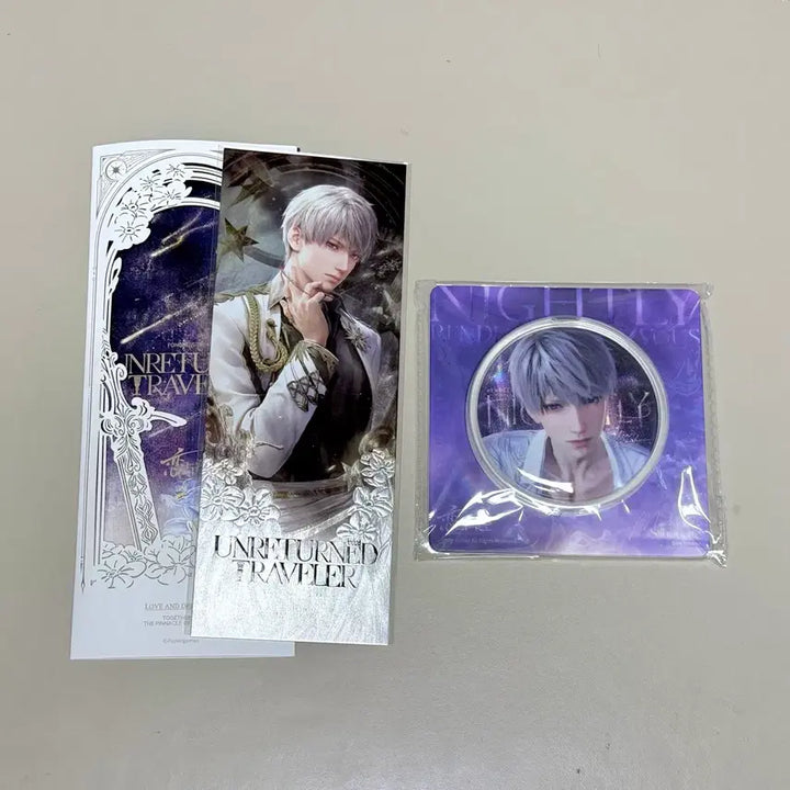 [BUNJANG] Love &amp; Deep Space Sim Sung-hoon Bundle Set Badge &amp; Ticket-Style Postcard / 일괄) 심성훈 캔뱃지 1주년 티켓 엽서 럽딥 러브앤딥스페이스