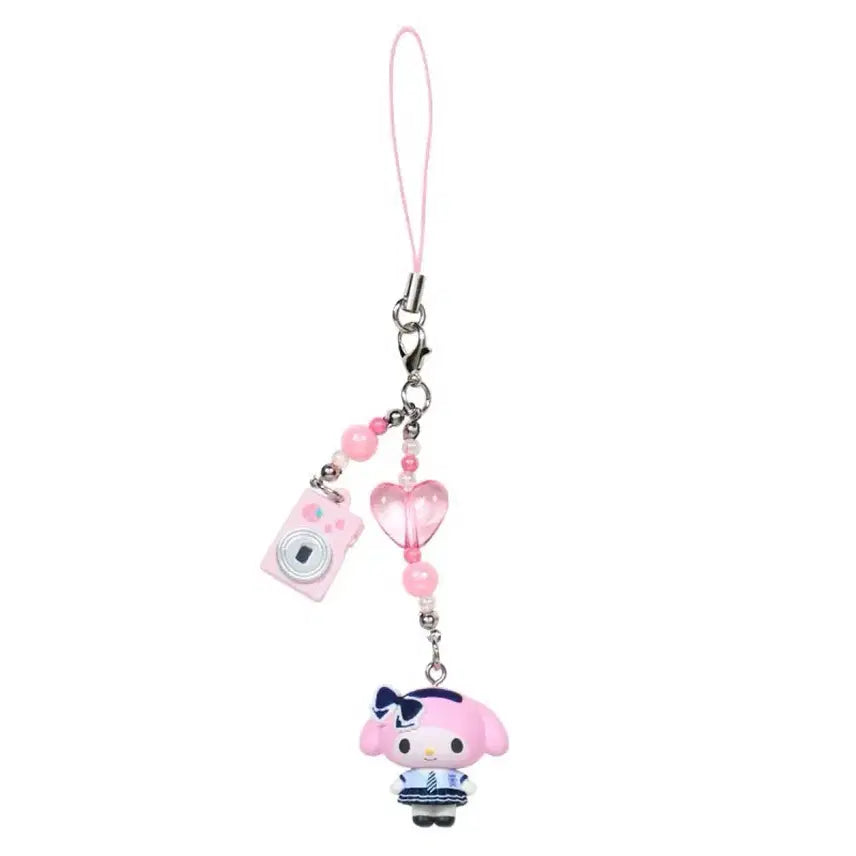 [BUNJANG] Sanrio Sanrio Gakuen Kirameki Travel Random Strap Keyring / 산리오 산리오학원 키라메키 여행 랜덤 스트랩키링