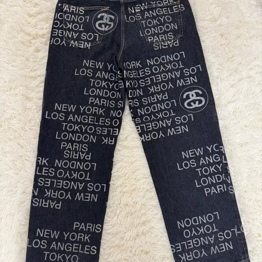 [BUNJANG] Stussy Big Ol Jeans City Link Washed Black 30 / 스투시 빅 올 진 시티 링크 데님 워시드 블랙 30