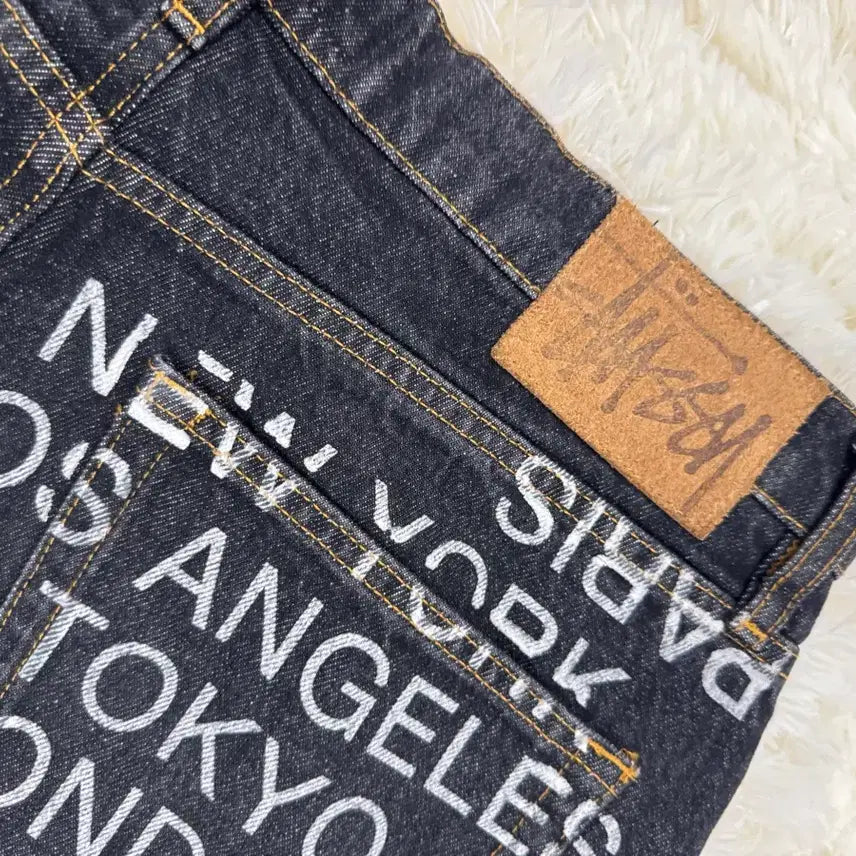 [BUNJANG] Stussy Big Ol Jeans City Link Washed Black 30 / 스투시 빅 올 진 시티 링크 데님 워시드 블랙 30