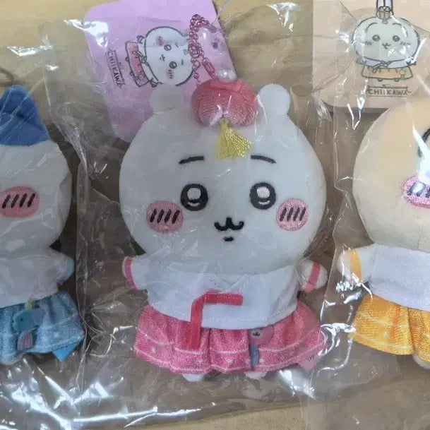 [BUNJANG] Chikawa Hanbok Mascot Bundle Set (Chikawa, Hachiwara, Usagi) - Sealed / 한복 치이카와 하치와레 우사기 마스코트 인형 3종 세트 일괄 미개봉