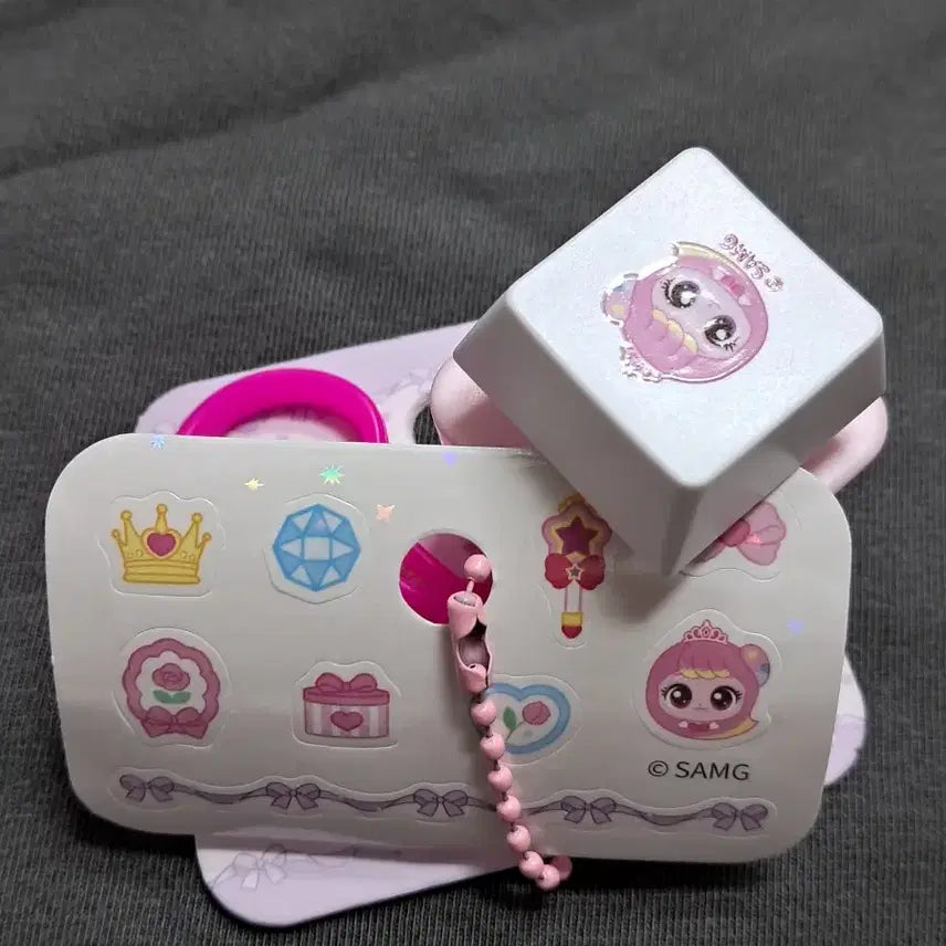 [BUNJANG] Catch Teenieping Areumpi Keycap Sticker Clicker Keychain / 캐치티니핑  아름핑 키캡 스티커 클리커 키링 새상품