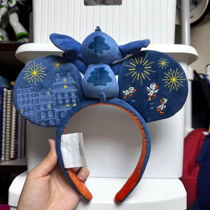 [BUNJANG] Limited Edition Paris Disneyland Stitch Headband / [한정판] 파리 디즈니랜드 스티치 머리띠 미키마우스