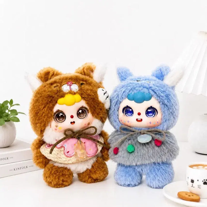 [BUNJANG] Babys3 Dubao Cat Cafe Doll Keychain / 베이비쓰리 두바오 두보 고양이카페 캣카페 인형 키링