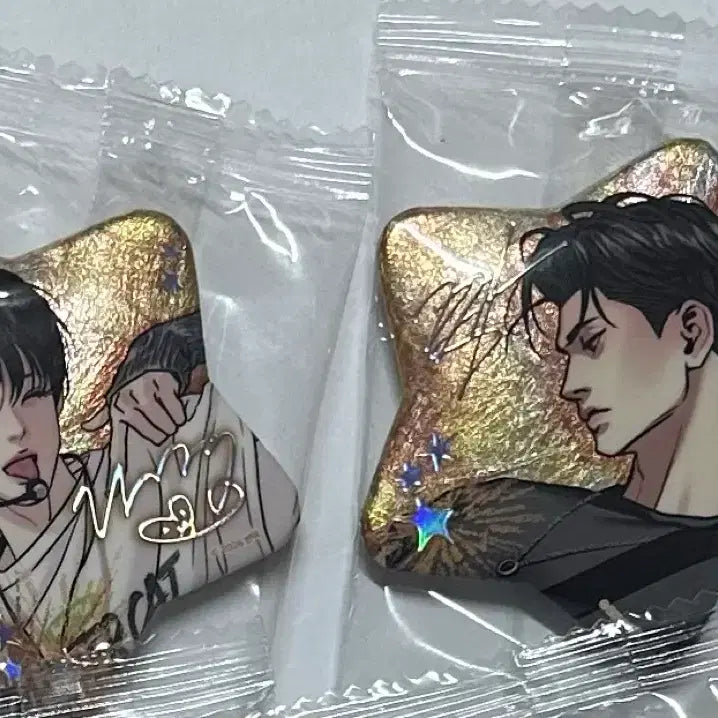 [BUNJANG] Yahua Cheop Yun Seungho &amp; Baek Nagyeom Sparkles Badge Bundle Set (Sealed) / (미개봉) 일괄 스파클즈 뱃지 야화첩 윤승호 백나겸 팝업 레진