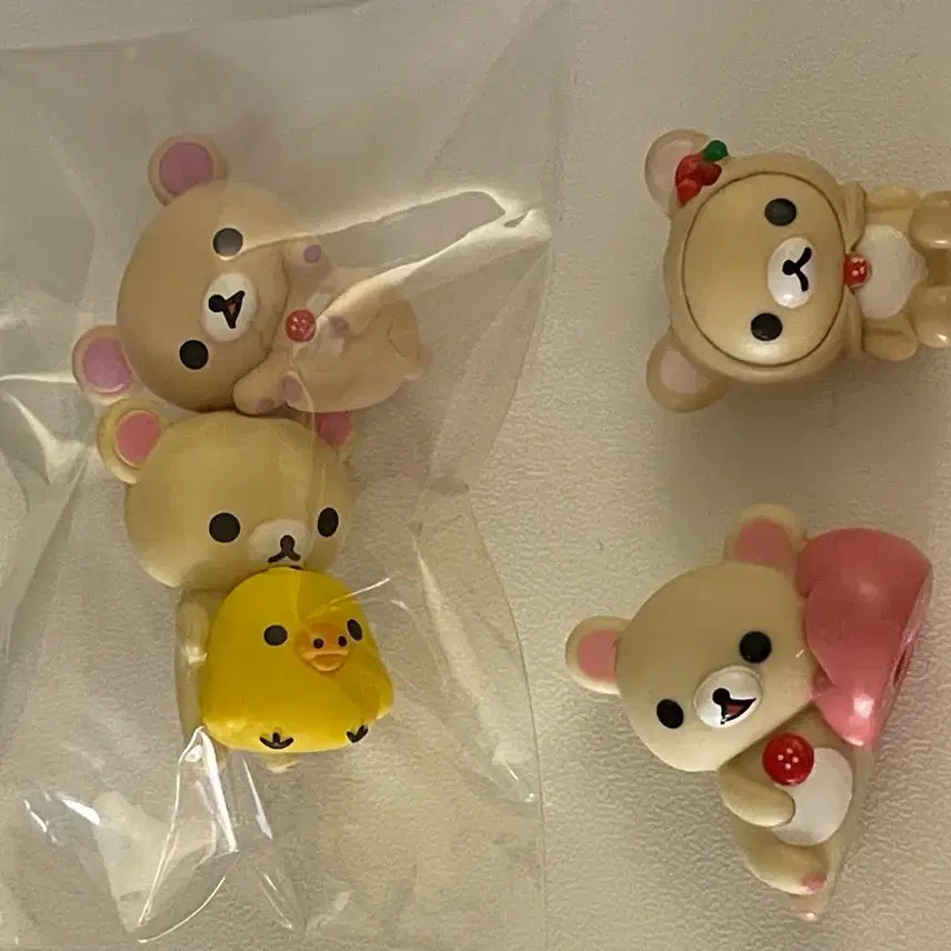 [BUNJANG] Rare Vintage Korilakkuma &amp; Kiiroitori Mini Figures / 희귀 고전 코리락쿠마 미니 피규어 키이로이토리