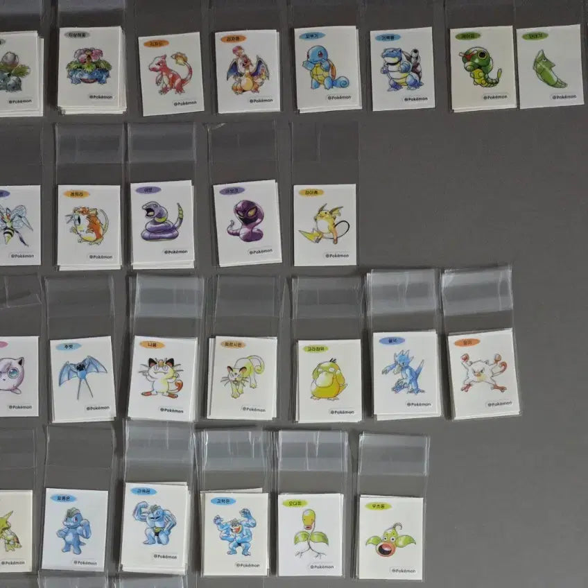 [BUNJANG] Pokemon 30th Anniversary Artwork Special Stickers 54 Types Set / 포켓몬 30주년 아트웍 스페셜 띠부씰 67종 팝니다