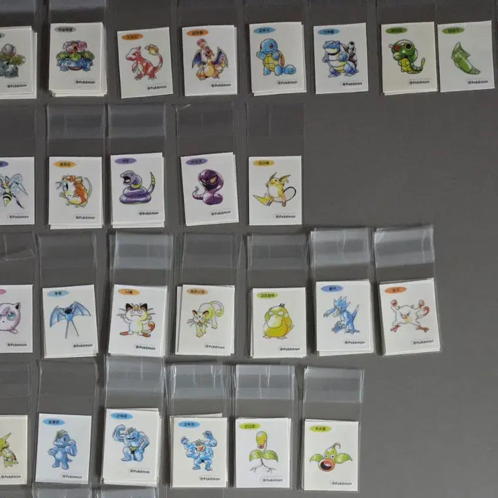 [BUNJANG] Pokemon 30th Anniversary Artwork Special Stickers 54 Types Set / 포켓몬 30주년 아트웍 스페셜 띠부씰 67종 팝니다