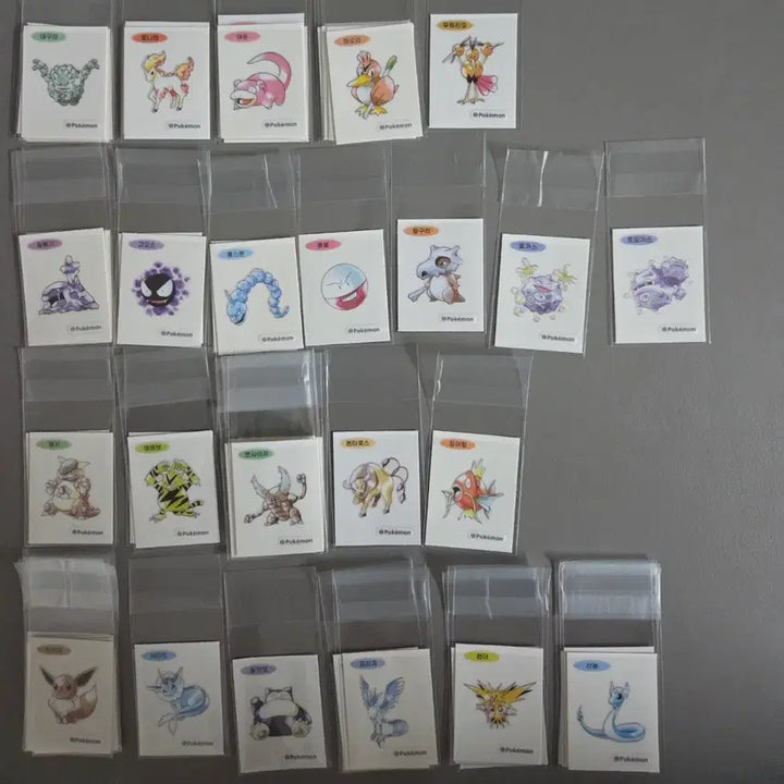 [BUNJANG] Pokemon 30th Anniversary Artwork Special Stickers 54 Types Set / 포켓몬 30주년 아트웍 스페셜 띠부씰 67종 팝니다